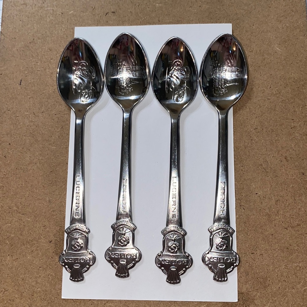Vintage Rolex Spoon Set Bucherer of Switzerland